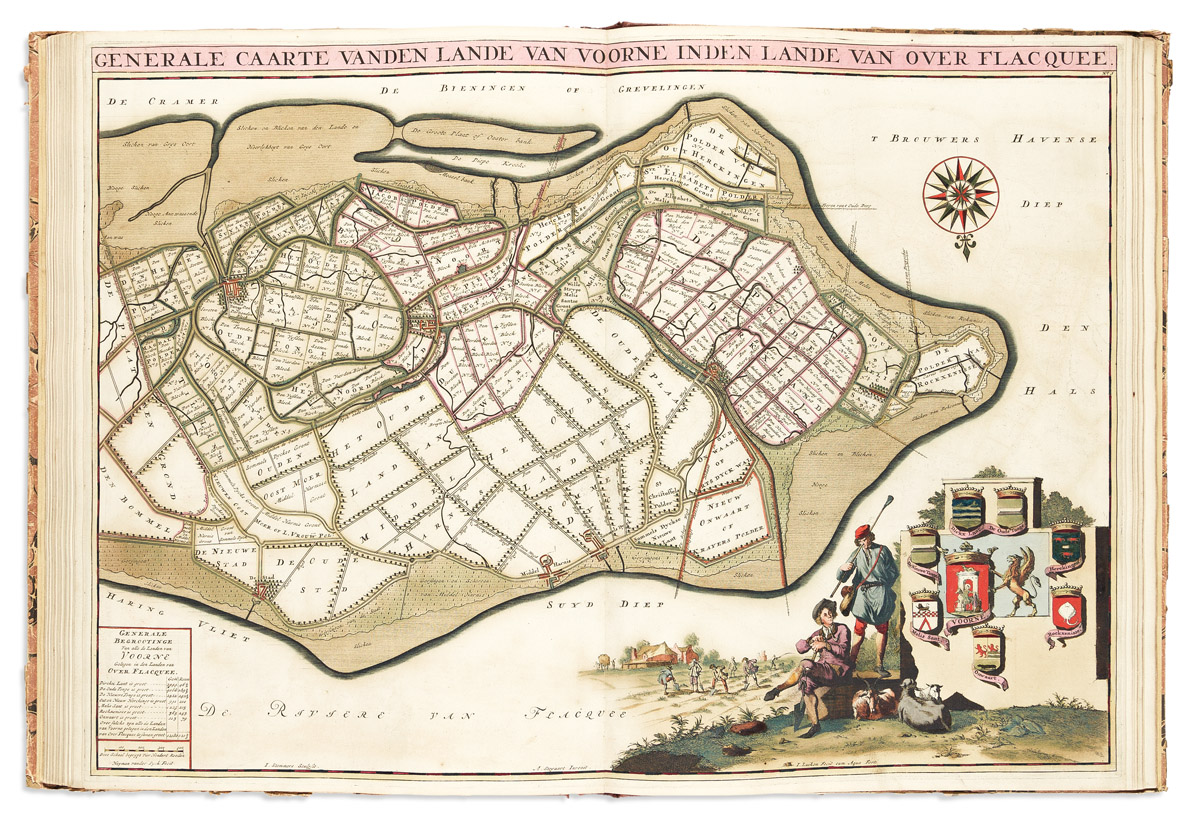 (NETHERLANDS.) Heyman van Dyck. Voorne Caart-boeck van alle de Dorpen, en Polders Gelegen Inden Lande van Oost, ende West Voorne.